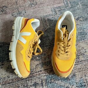 Veja x Ba&sh Mustard Yellow Gold Sneakers sz 40
